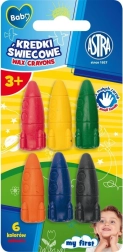 Crayons de cire pour tout-petits 6 pcs Astra Baby