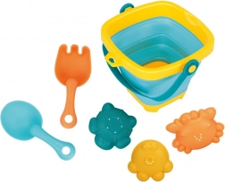 Seau pliable et jouets de sable BABY MIX – set de 5 pièces