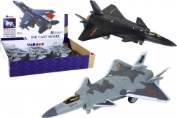 Modèle d'avion à propulsion par friction en noir et gris