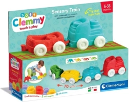 Petit train sensoriel souple avec blocs CLEMENTONI Soft Clemmy