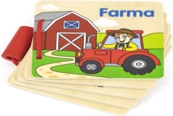 Livre en bois Ferme – premiers mots et animaux