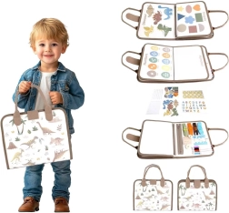 2kids toys livre sensoriel busy dinosaures