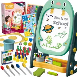 Tableau magnétique double face pour dessiner et apprendre les chiffres et les lettres