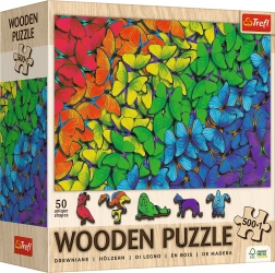 Puzzle en bois TREFL Papillons arc-en-ciel 501 pièces