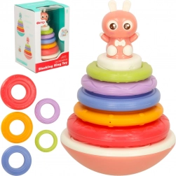 Jouet à bascule Bibi-Inn pour le développement sensoriel rose