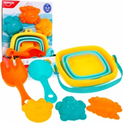 Ensemble d’accessoires pour enfants pour le sable 12 m+ seau + moules + pelles