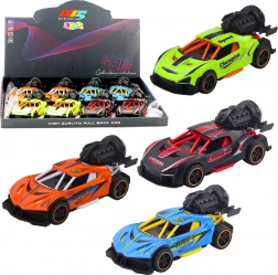 Voiture de sport avec effets lumineux, sonores et fumée