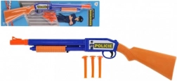 Pistolet en plastique avec ventouses 48 cm avec trois munitions