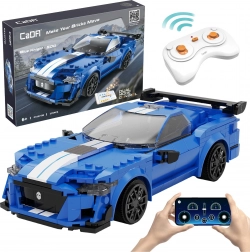 Jeu de construction CADA voiture de course télécommandée Blue Knight 500, 325 pièces