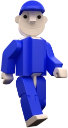 Figurine SEVÁČEK bleue – grande et petite