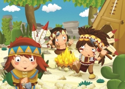 Puzzle Indiens 50 pièces