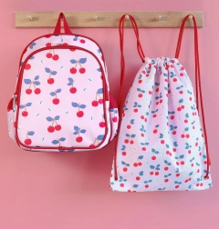 A LITTLE LOVELY COMPANY sac de sport enfant motif cerises