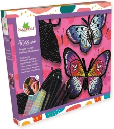 Artissimo papillons colorés – kit créatif avec crayons et strass