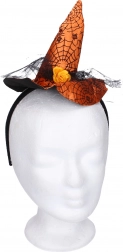 Serre-tête de carnaval avec décoration de sorcière