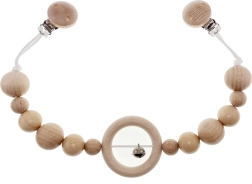 Hess Chaîne de poussette avec grelot naturel longue