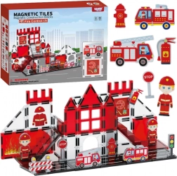 Woopie construction magnétique 3D pompiers 48 pièces