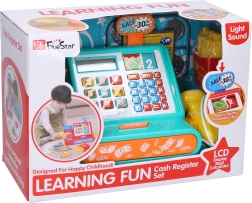 Caisse enregistreuse pour enfants avec calculatrice et accessoires