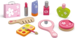Set beauté en bois dans une valisette pour enfants 3+
