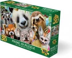 Puzzle 3D Animaux africains souriants