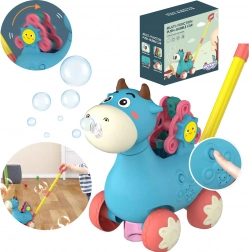 Woopie trotteur petite vache avec bulles et sons – bleu