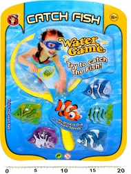 Poissons à pêcher – set de 6 pcs avec épuisette