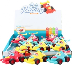 Voiture de formule en plastique à remontoir pour enfants, 12 pcs