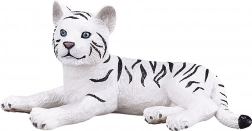 Figurine de Tigre Blanc Couché
