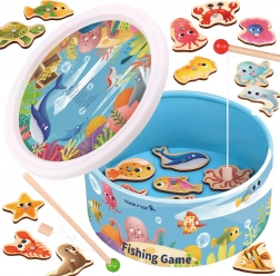 Tooky Toy jeu magnétique de pêche – ensemble en bois
