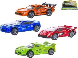 Modèle de voiture de course en métal 1:36 à rétrofriction