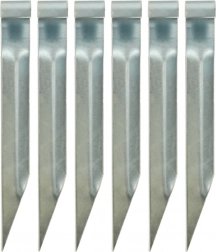 Ancrages pour trampoline – crochets en acier pour fixation, 6 pcs (35 × 4 cm)