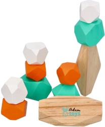 Pierres empilables en bois colorées Adam Toys