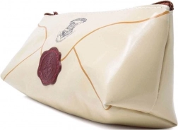 Trousse HARRY POTTER pochette avec motif de la lettre de Poudlard