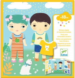 Autocollants repositionnables pour enfants Vêtements de Djeco