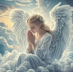 Norimpex Peinture diamant Ange en prière 30x40 cm