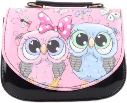 Petit sac pour enfant avec hiboux, noir