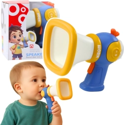 Mégaphone pour enfants avec changement de voix et effets lumineux – bleu