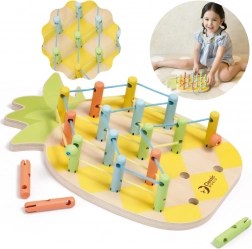 Jouet à enfiler en bois Ananas Classic World