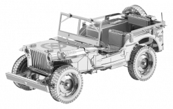 Puzzle 3D en métal Jeep Willys MB Overland ICONX