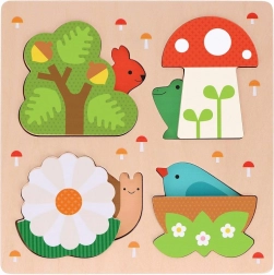 Petit Collage puzzle à encastrer - Voici ma maison