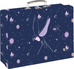 valisette rectangulaire en carton laminé A4 OXY GO fleurs