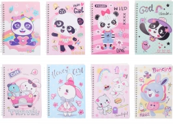 Bloc spiralé ligné 14,5 x 20,5 cm, 80 pages