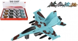 Chasseur en métal-plastique à rétrofriction 14 cm – 4 couleurs