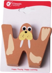 Lettre en bois W de Classic World