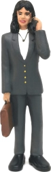 Figurine entrepreneuse 13,2 cm - 1 pièce