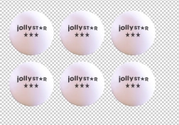 Balles de ping-pong 40 mm JollyStar, lot de 6