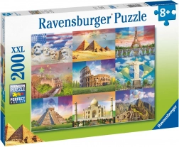 RAVENSBURGER Puzzle Monuments du monde XXL 200 pièces