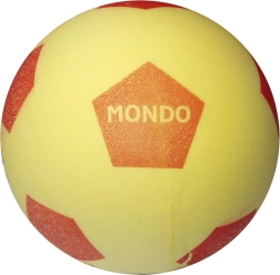 Ballon de football souple en mousse Mondo jaune 20 cm