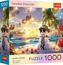 Trefl puzzle Bonhomme de neige au paradis 1000 pièces