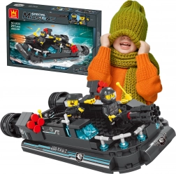 Bateau de police SWAT – kit de construction pour enfants