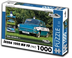 Puzzle Retro Autos Škoda 1000 MB VB (1967) – 1000 pièces